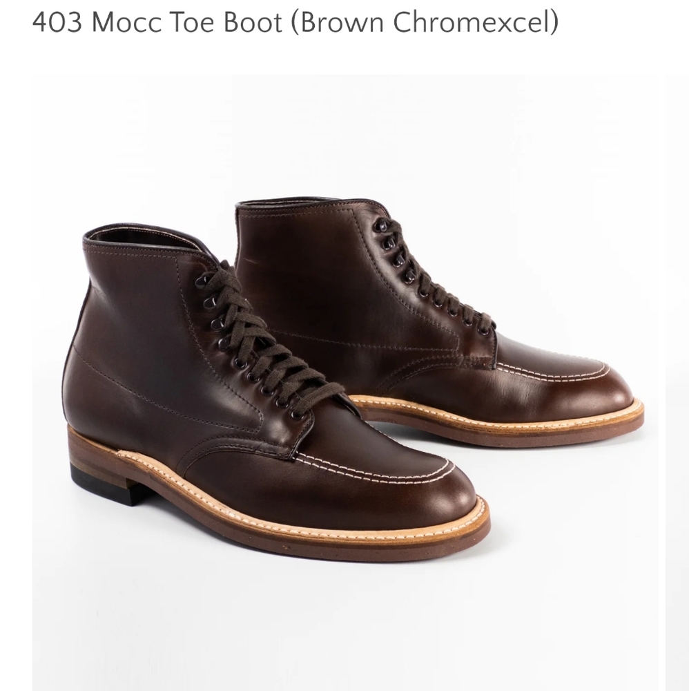 Alden Boots 403 "Indy" - Chromexcel 9 - American Made, by hand